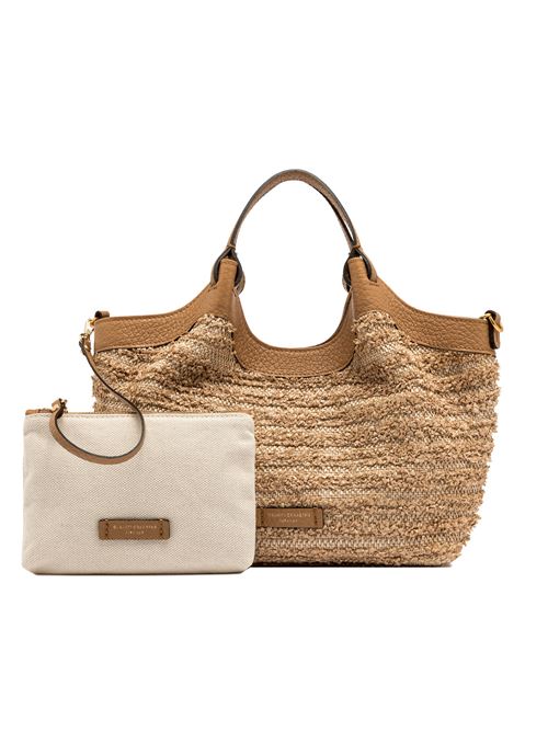 Dua borsa a mano in paglia e pelle GIANNI CHIARINI | BS11119R0422